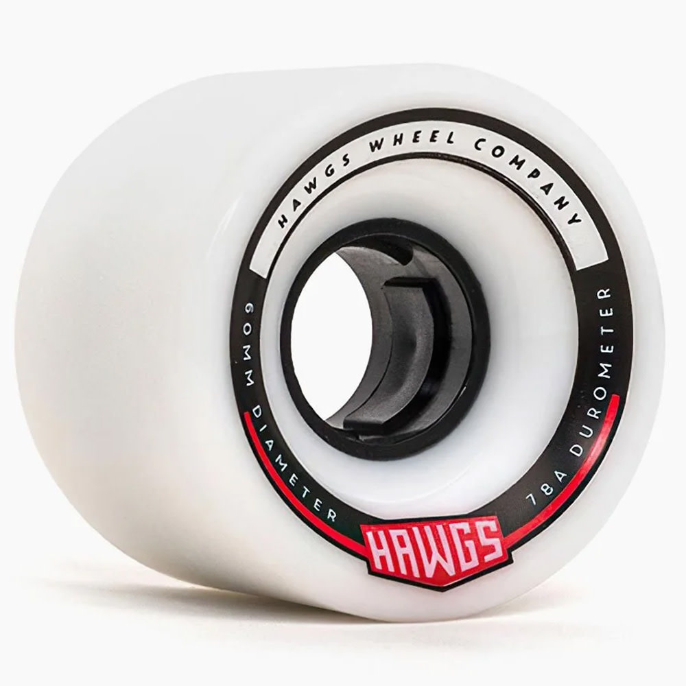 60mm 78A Chubby White Longboard Wheels 2023