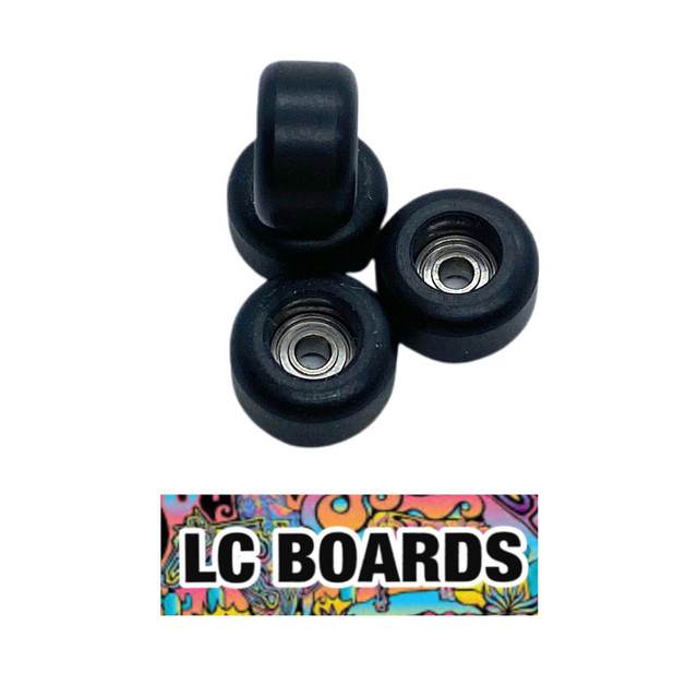 Black Fingerboard Wheels With Bearings (CNC LATHED) 2023