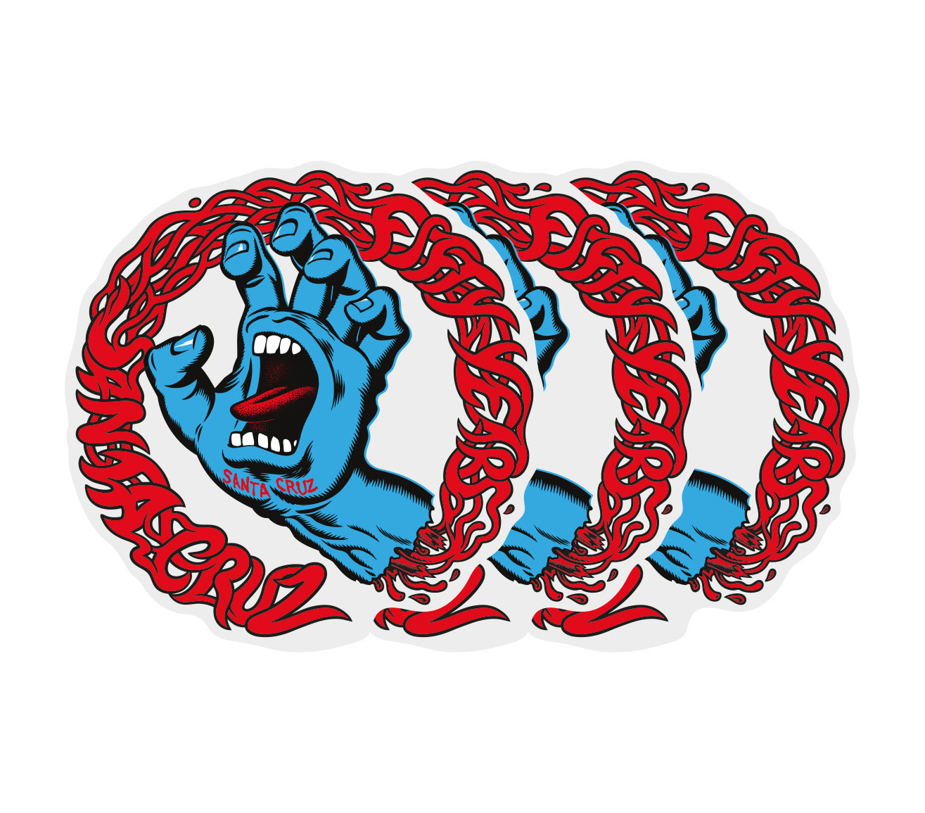 4" Screaming 50 Skateboard Sticker