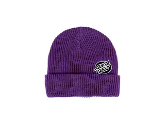 Mono Lined Oval Dot Grape Beanie - West-Site Boardshop Gent