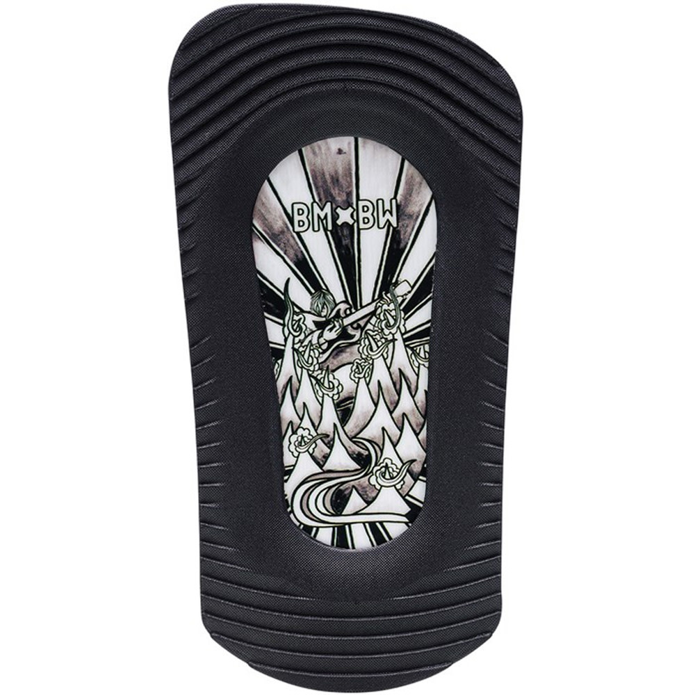BMX Black White Kids Snowboard Binding 2024
