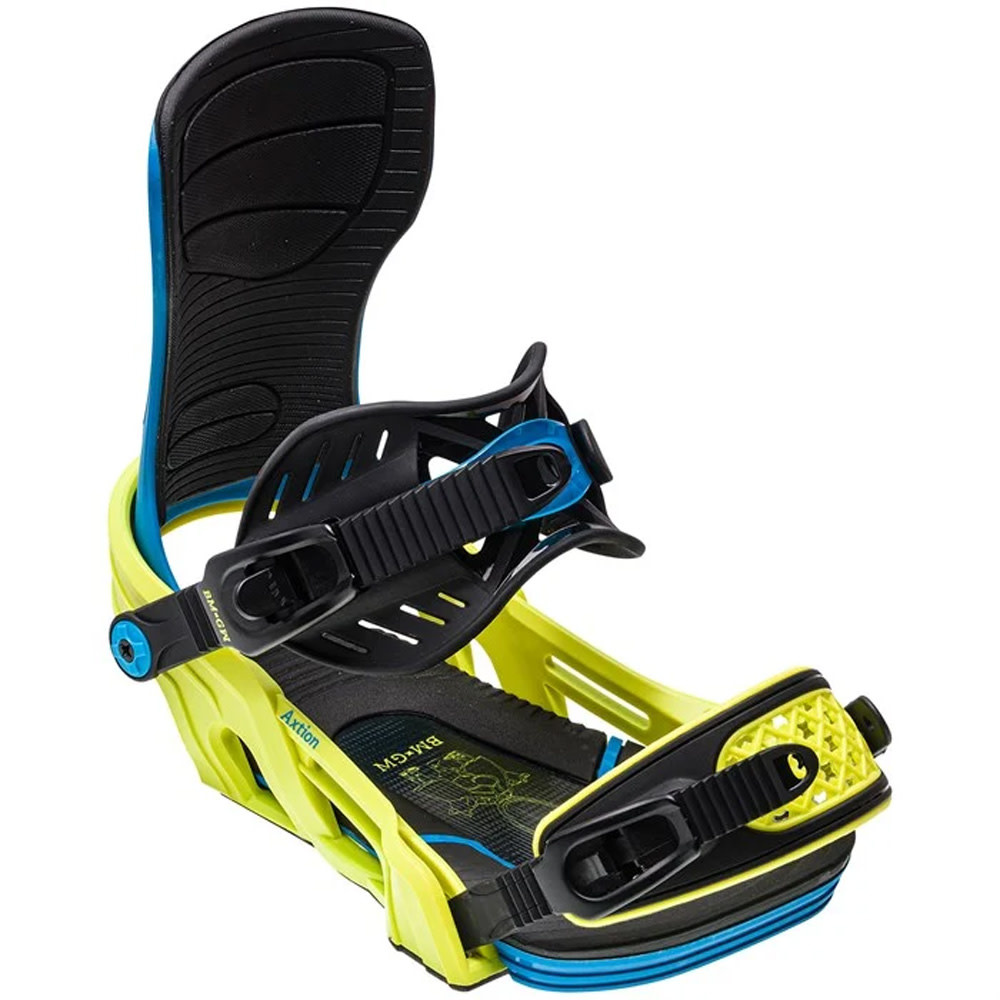 Axtion Blue Green Snowboard Binding 2024