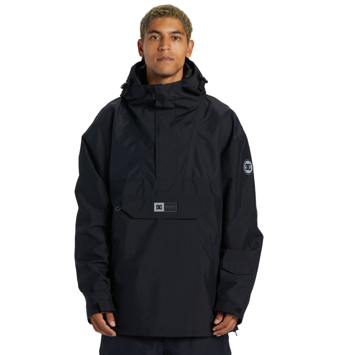 DC 43 Anorak Pullover Black Snowboard Jacket 2024
