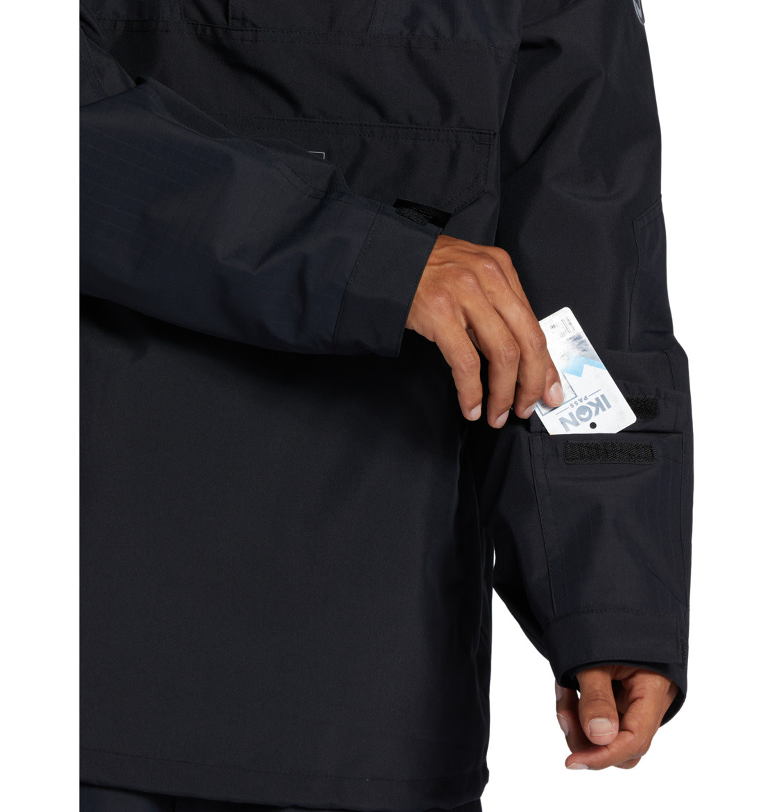 DC 43 Anorak Pullover Black Snowboard Jacket 2024
