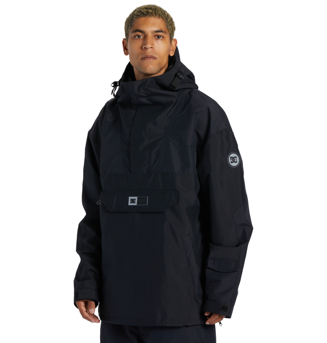 DC 43 Anorak Pullover Black Snowboard Jacket 2024
