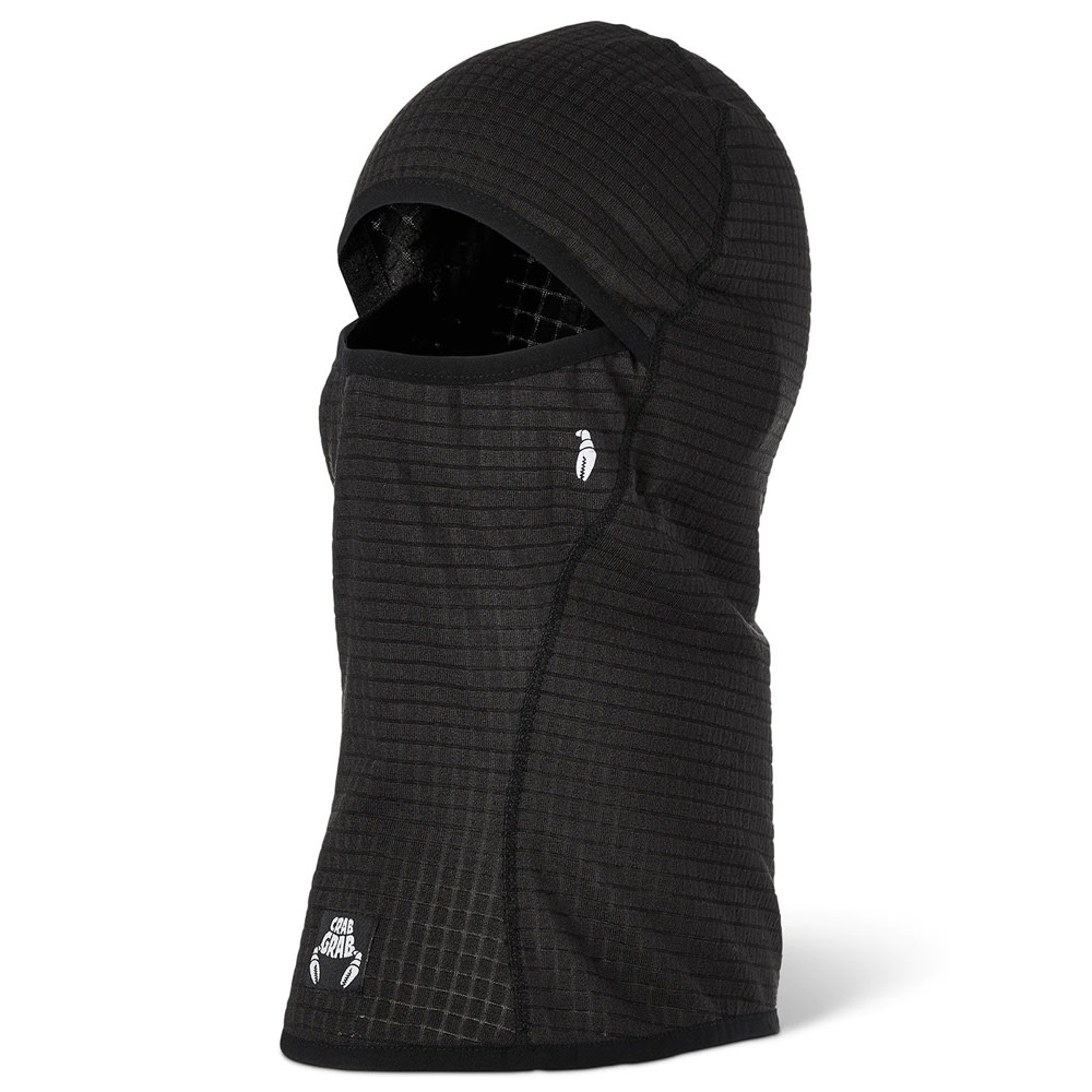 Clawva Black Waffle Snowboard Facemask