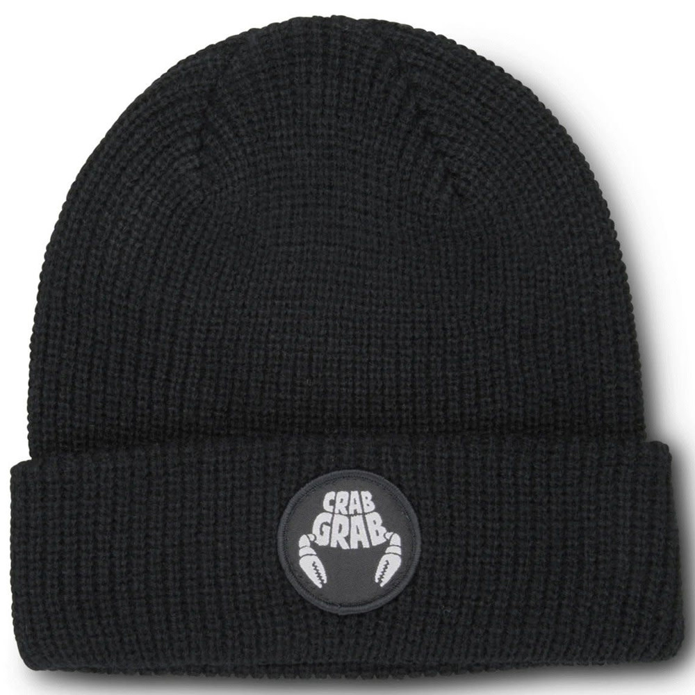 Circle Patch Black Snowboard Beanie