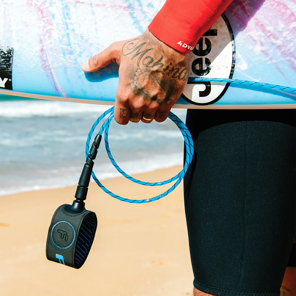 6′ Freedom Helix All Round Natural and Black Surfboard Leash