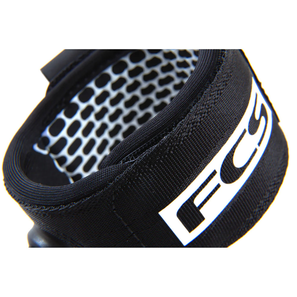 6′ All Round Essential White/Black Surf Leash