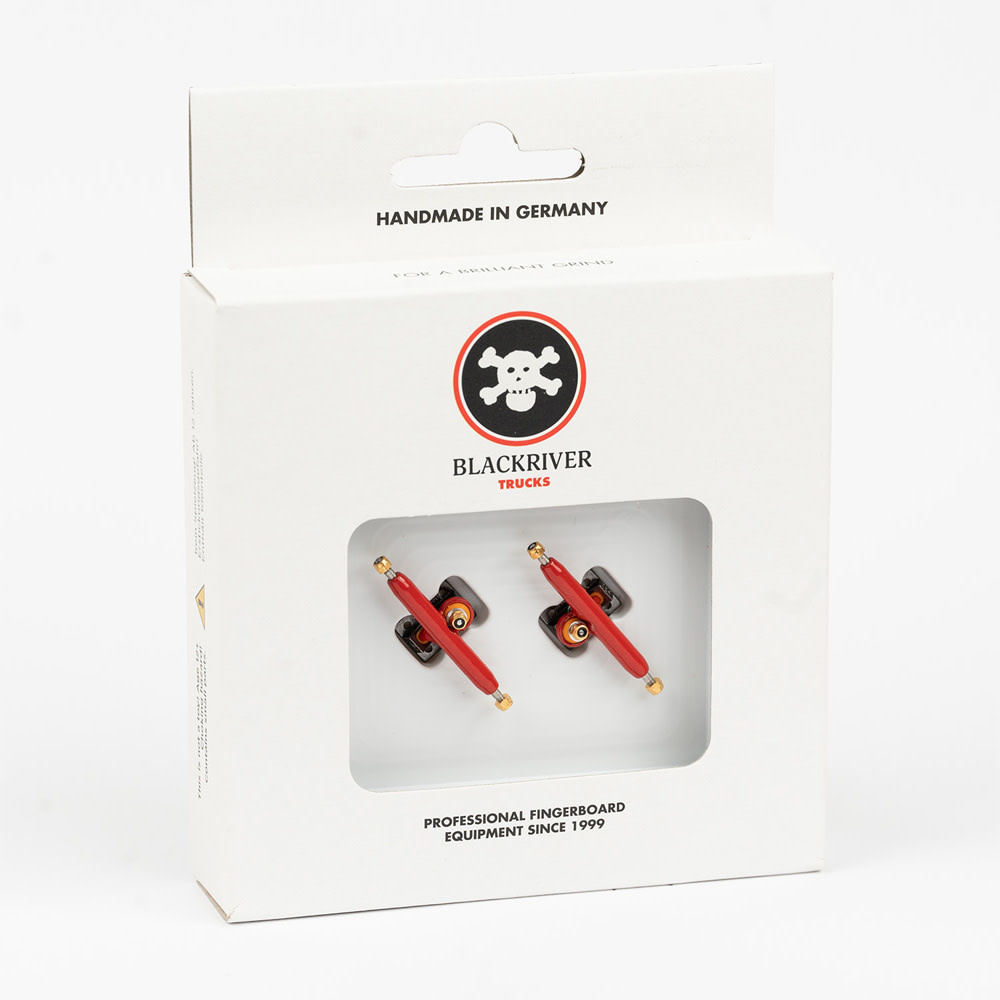 34mm X-Wide 3.0 Red Black Fingerboard Trucks