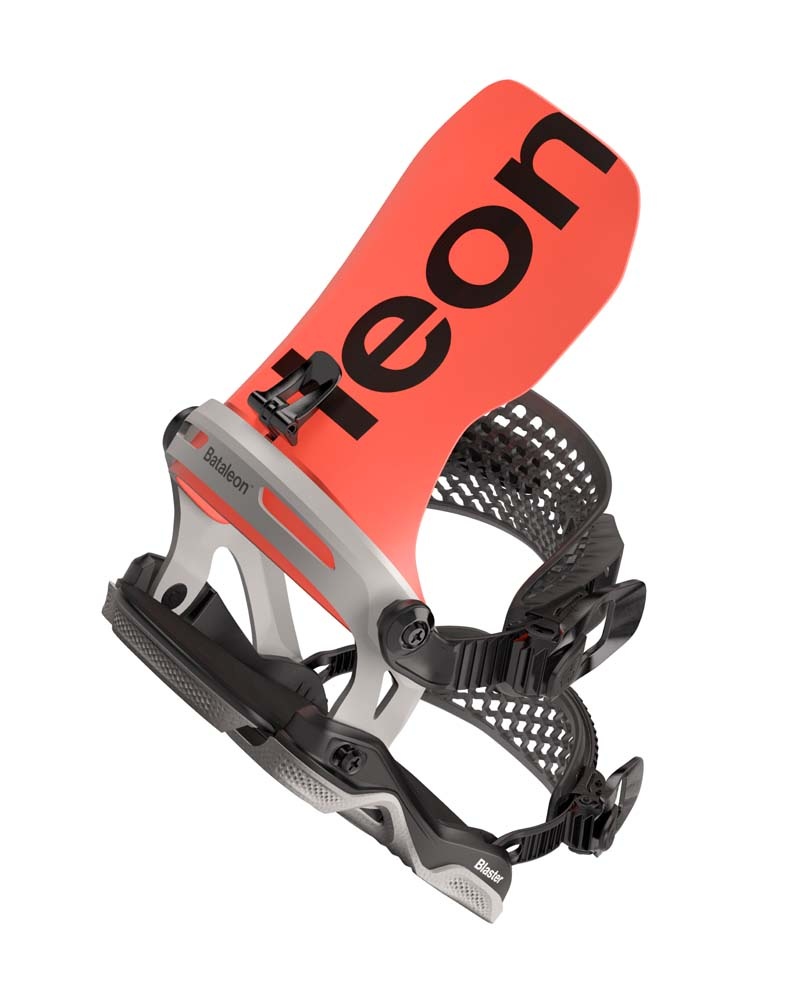 Blaster AsymWrap Neon Red/Glacier Gray 2024 Snowboard Binding