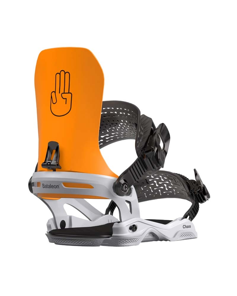 Chaos Neon Orange/Glacier Gray 2024 Snowboard Binding