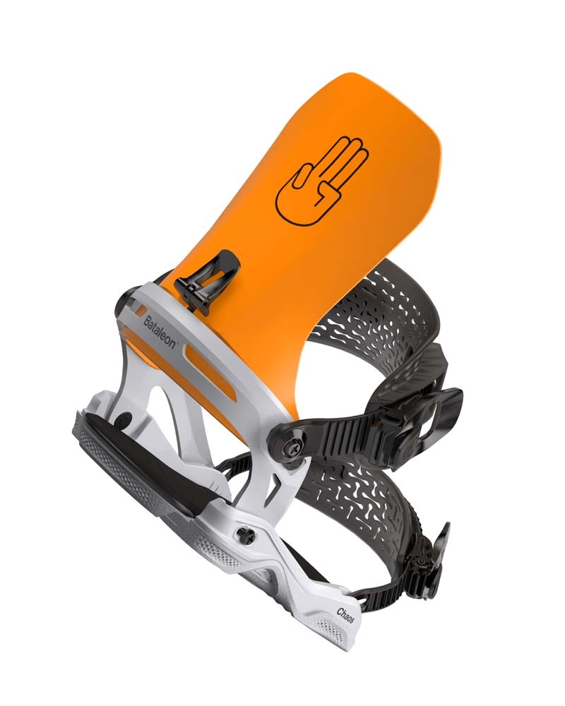 Chaos Neon Orange/Glacier Gray 2024 Snowboard Binding