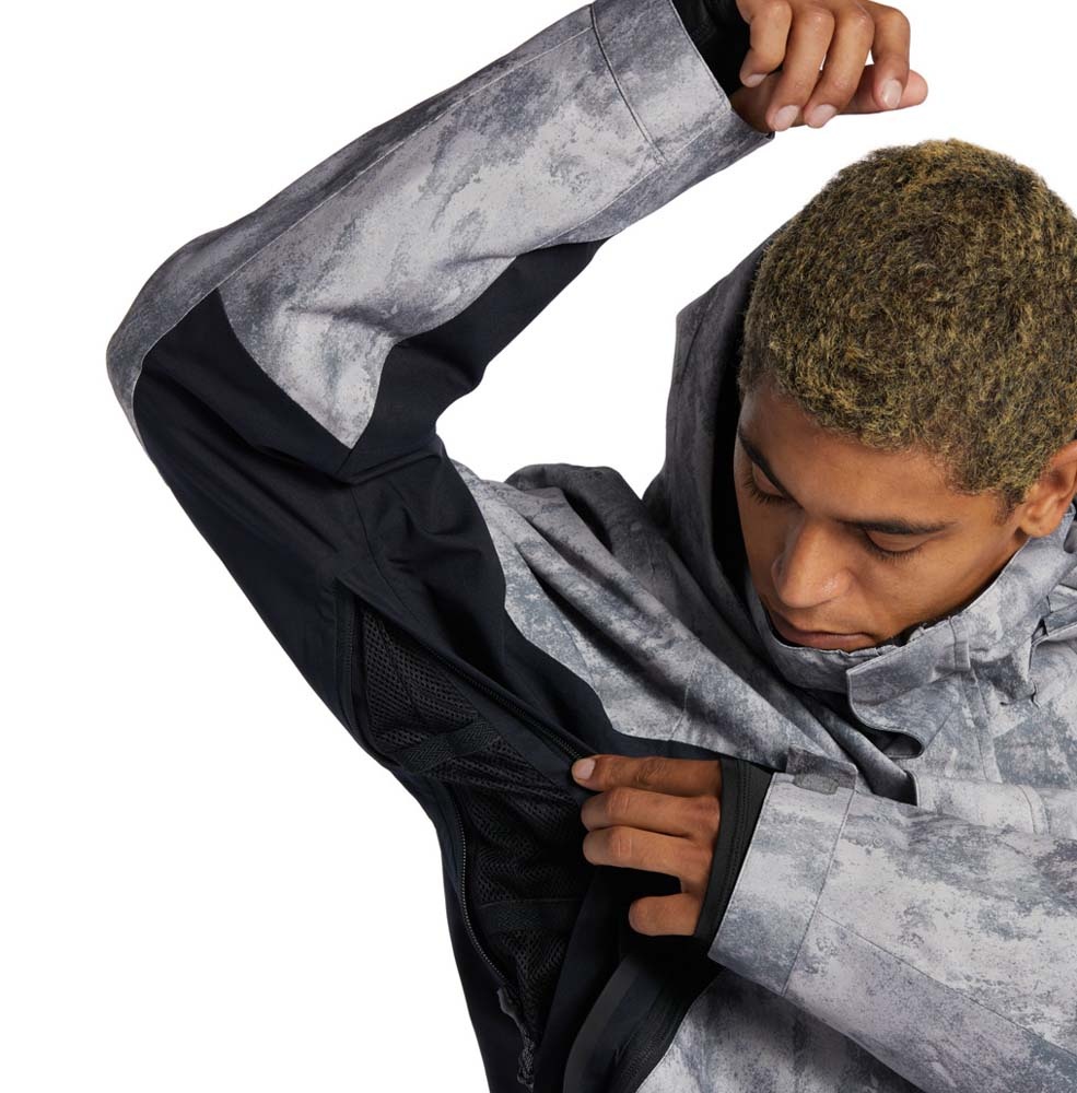 Command 45K Grey Stone Full Zip Snowboard Jacket