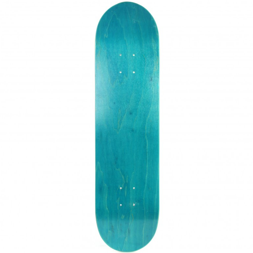 8.125" Turquoise Blanco 7-Ply Maple Skateboard Deck (Medium Concave)