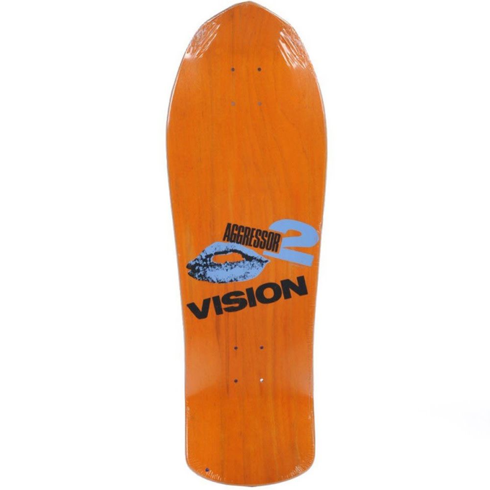 10.0" Agressor 2 Orange Modern Concave Old School Skateboard Deck