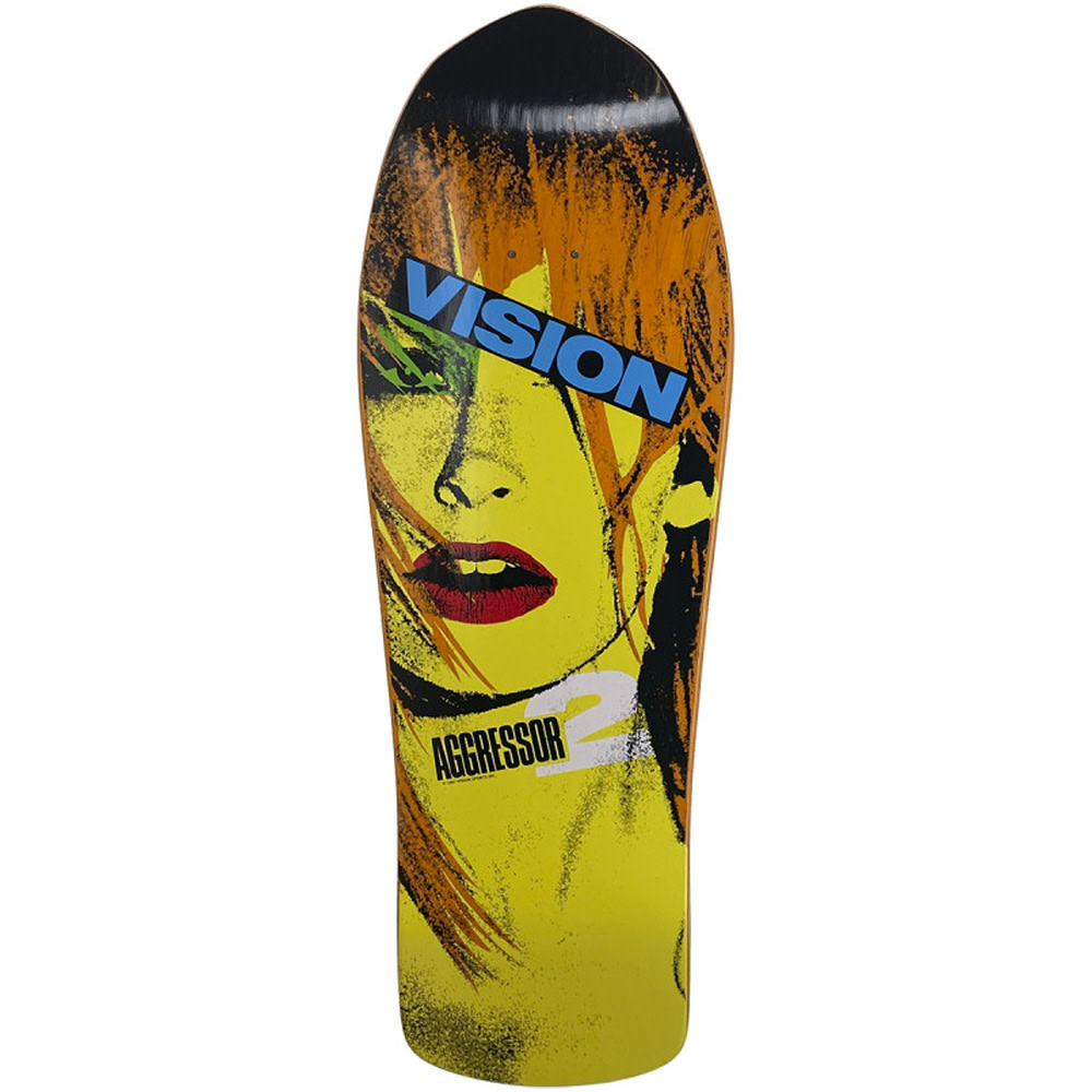 10.0" Agressor 2 Orange Modern Concave Old School Skateboard Deck