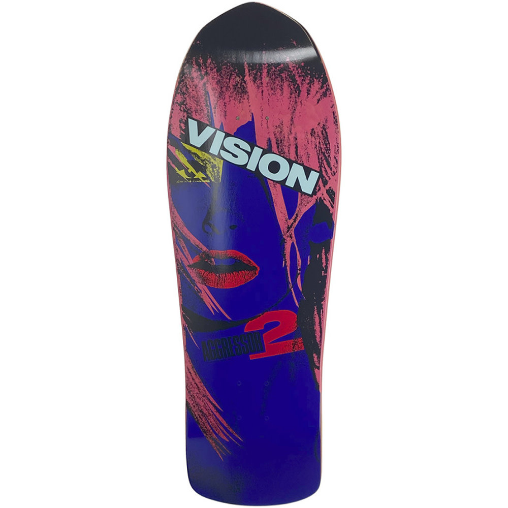 10.0" Agressor 2 Pink Modern Concave Old School Skateboard Deck