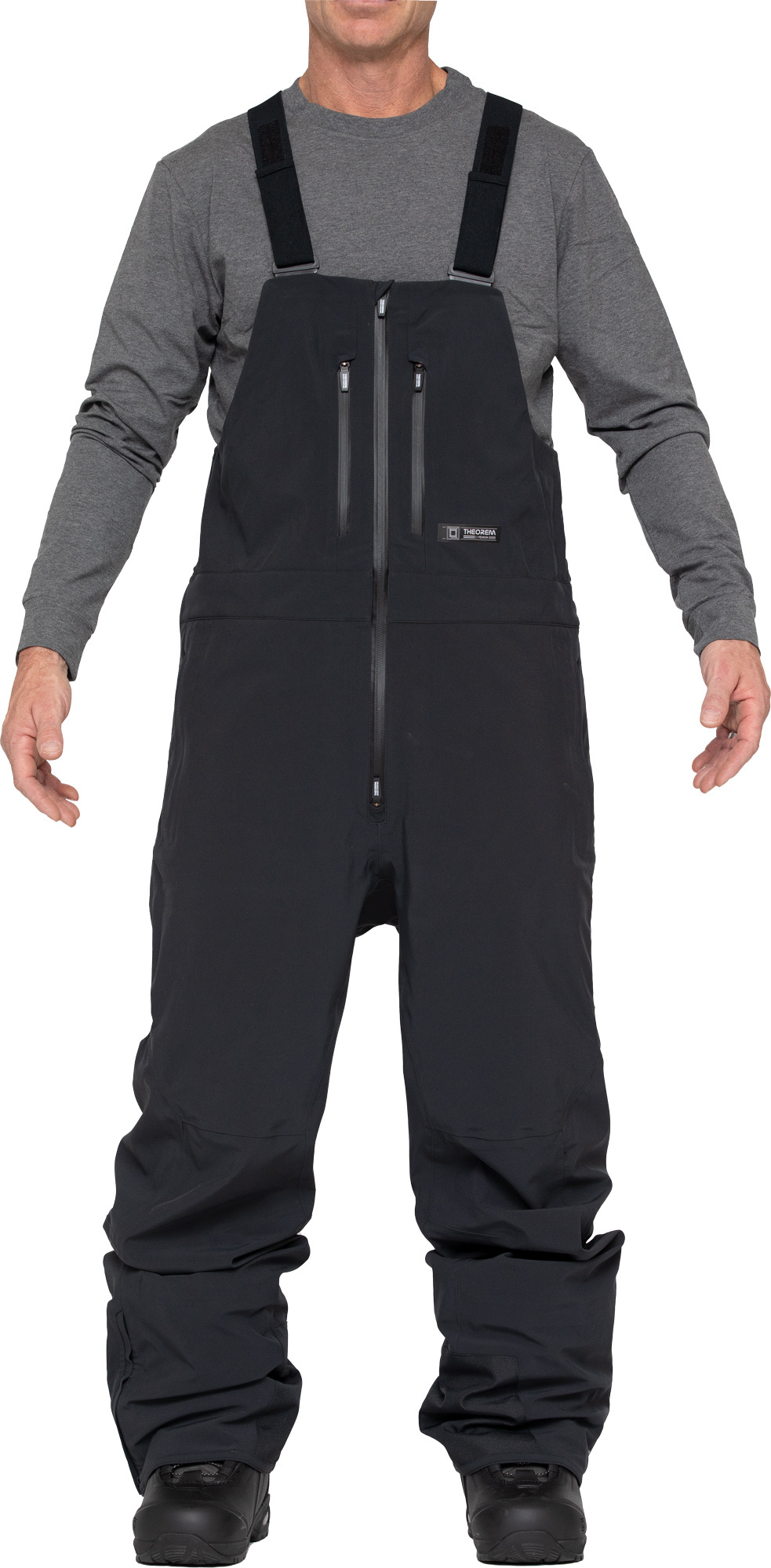 Huron Black 2024 Snowboard Bib Pant West Site Boardshop Gent   L1 Premium Goods Huron Black 2024 Snowboard Bib Pa 