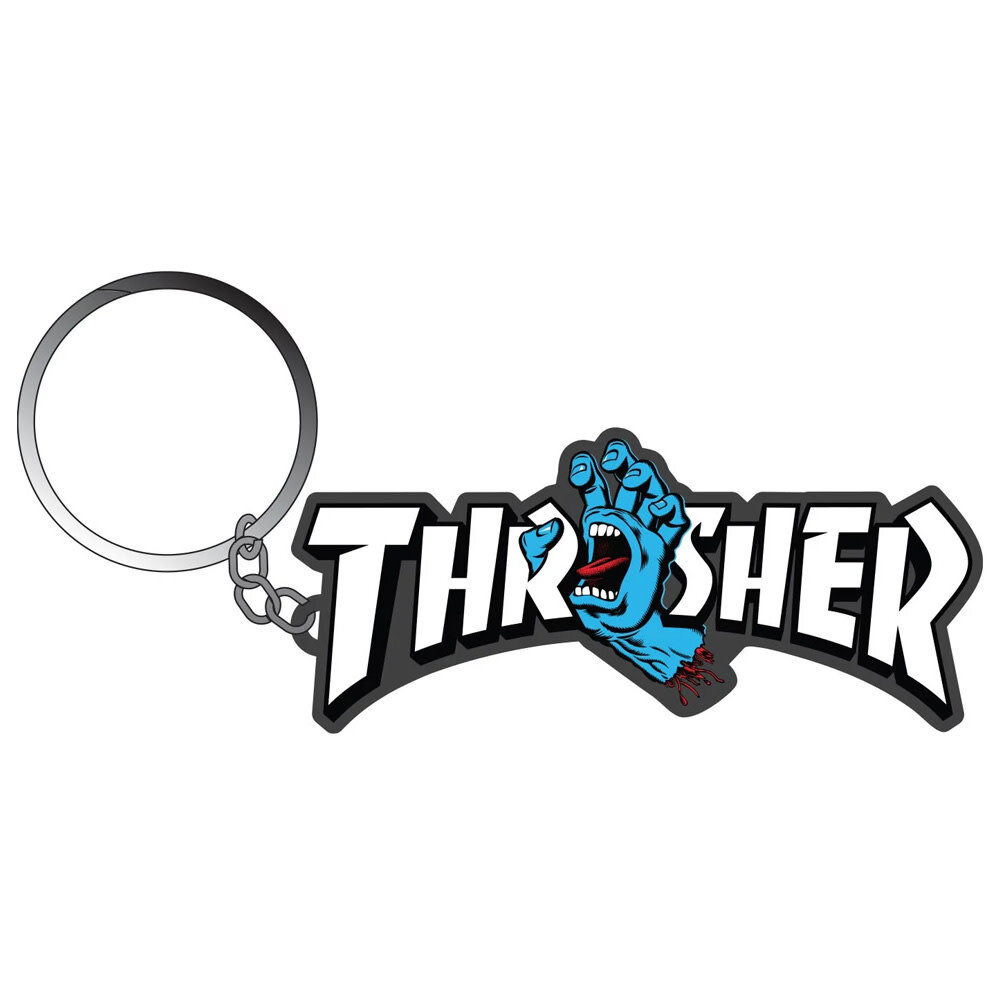 X Thrasher Screaming Logo Keychain - West-Site Boardshop Gent