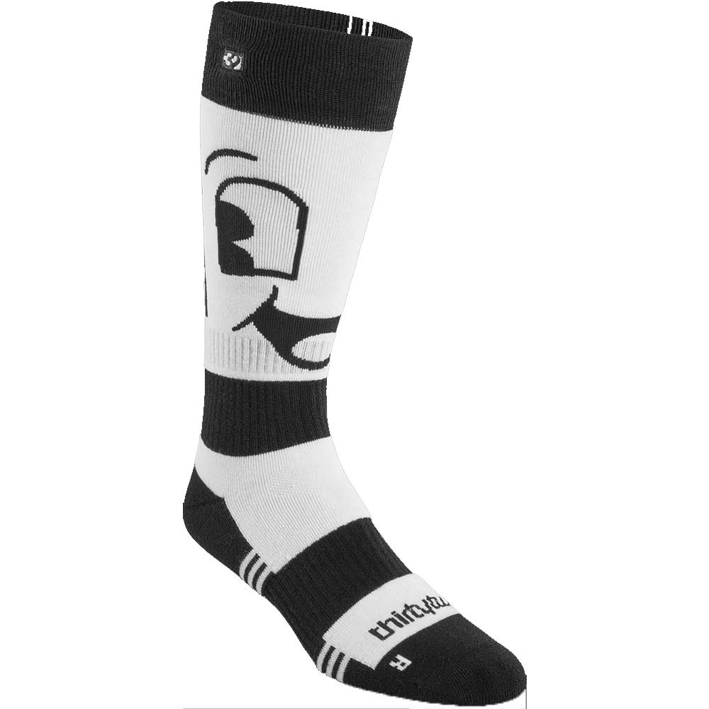 X Spring Break White Black 2024 Snowboard Socks West Site Boardshop Gent   Thirty Two X Spring Break White Black 2024 Snowboa 