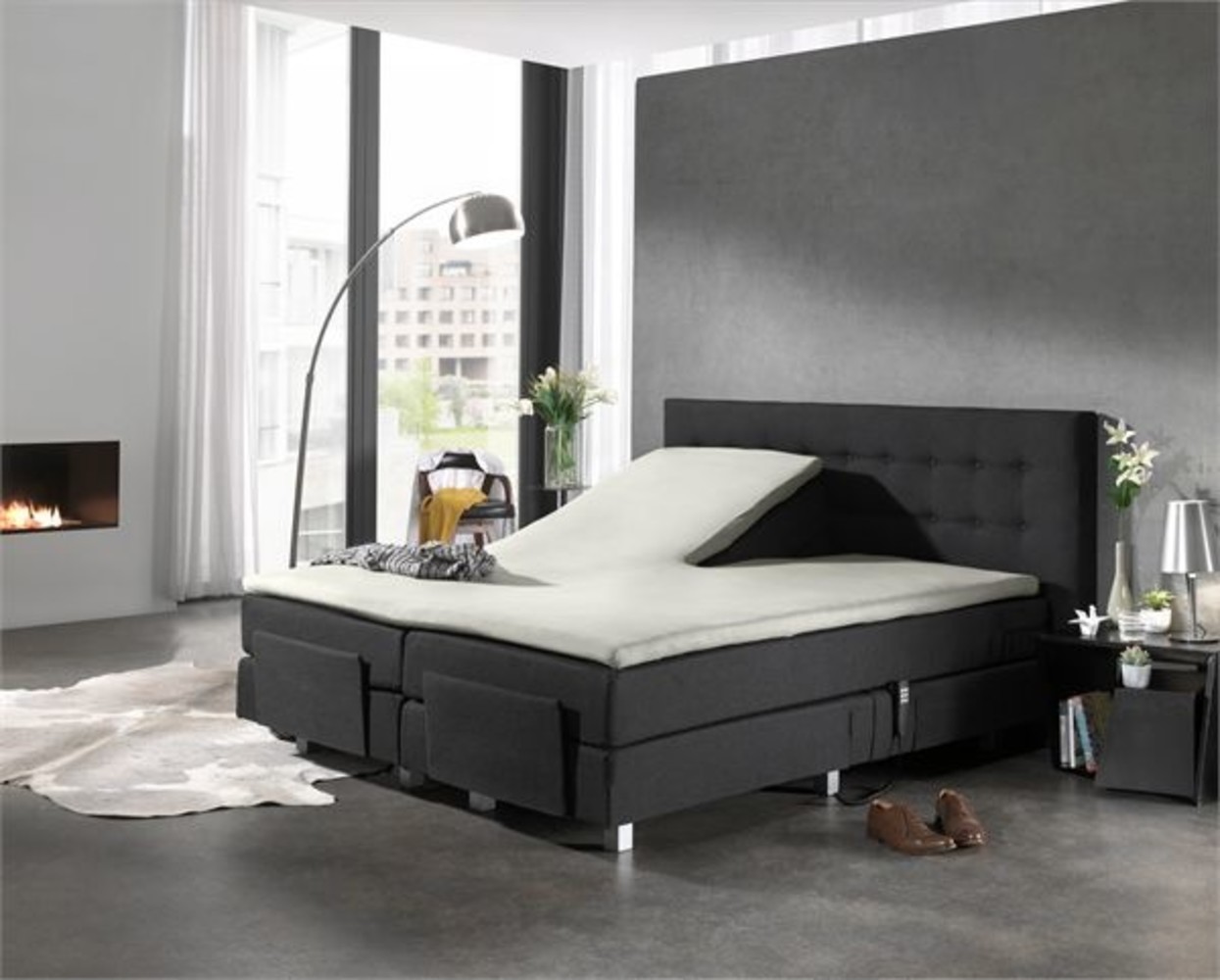 Beau Maison Split Topper Spannbettlaken Creme