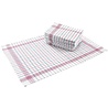 Suite Sheets Theedoeken Gekleurde Blokken Rood/Blauw Suite Sheets Theedoeken Gekleurde Blokken Rood/Blauw