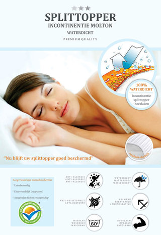 Beau Maison Molton Split Topper wasserdicht