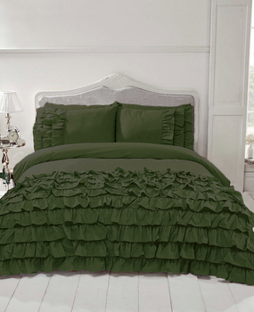 Beau Maison Duvet Cover Saint Martin Olive Green