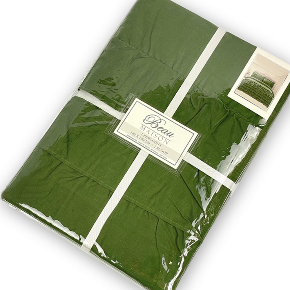 Beau Maison Duvet Cover Saint Martin Olive Green