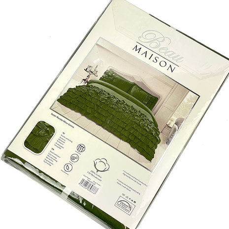 Beau Maison Duvet Cover Saint Martin Olive Green