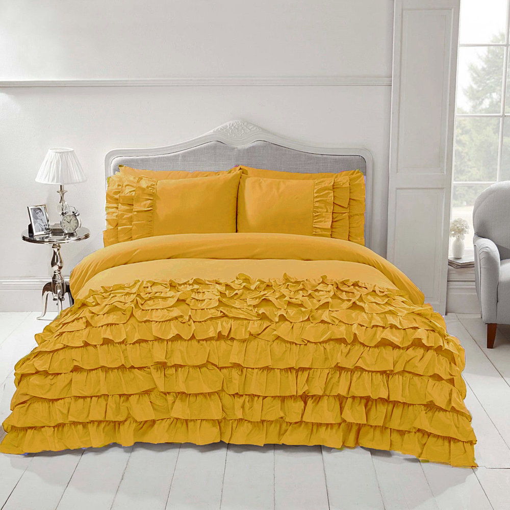 Beau Maison Duvet cover Saint Martin Yellow Ochre