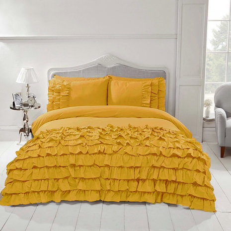 Beau Maison Duvet cover Saint Martin Yellow Ochre