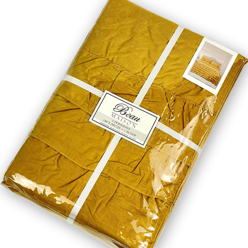 Beau Maison Duvet cover Saint Martin Yellow Ochre