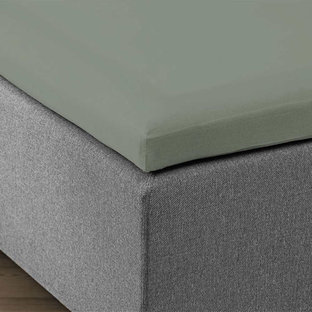 Suite Sheets Split Topper Fitted Sheet Gray - Cotton