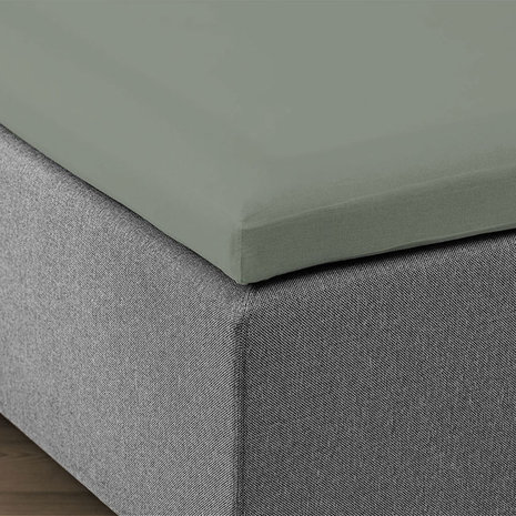 Suite Sheets Split Topper Fitted Sheet Gray - Cotton