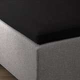 Suite Sheets Hoeslaken Topper Katoen Zwart