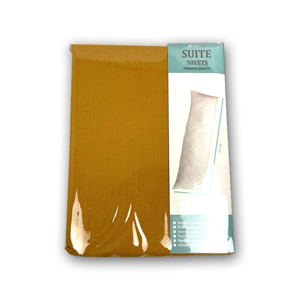 Suite Sheets Unterstützender Körperkissen-Kissenbezug - Gelb