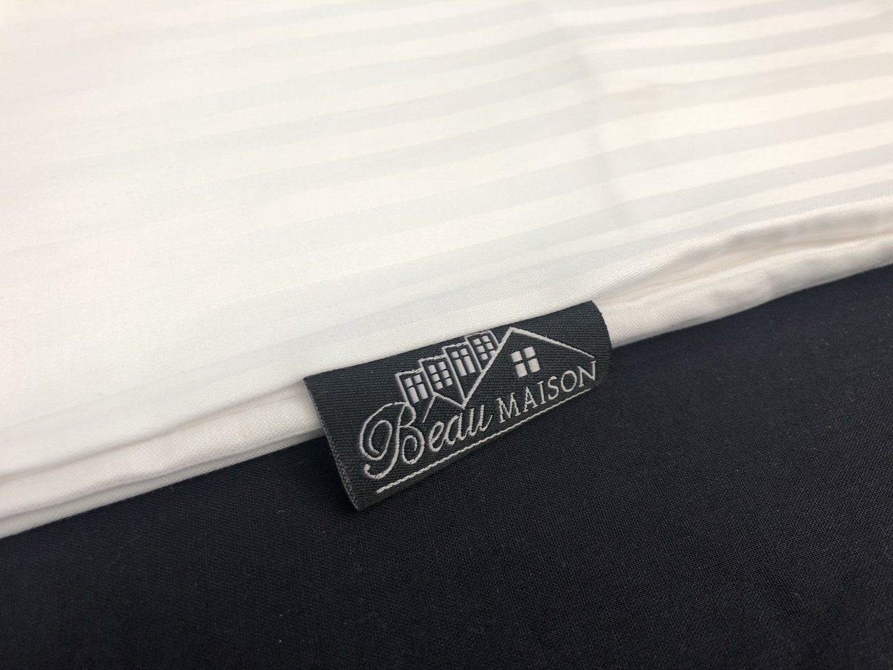 Beau Maison Hotellinnen Wit Satin Stripe (bulk packing) Beau Maison Hotellinnen Wit Satin Stripe (bulk packing)