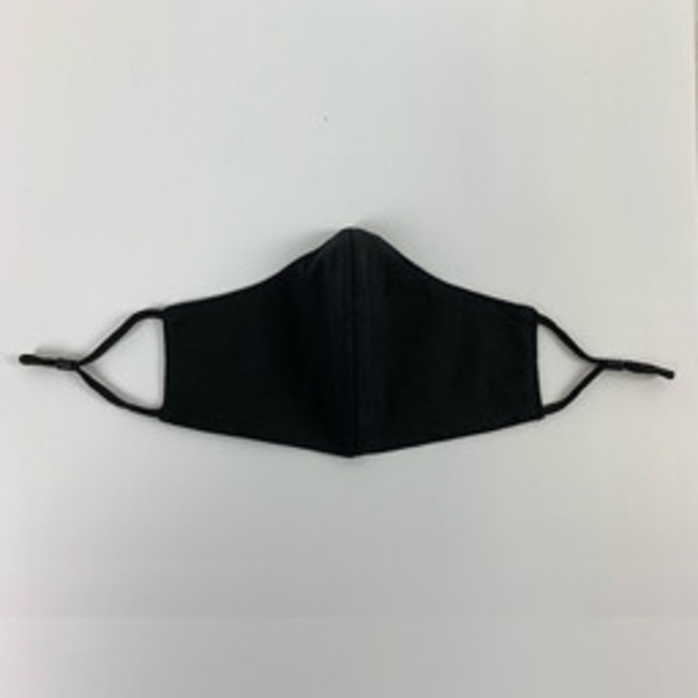 Stock  Katoenen FFP2 model Mondkapjes met Koordstopper Zwart - 120 stuks