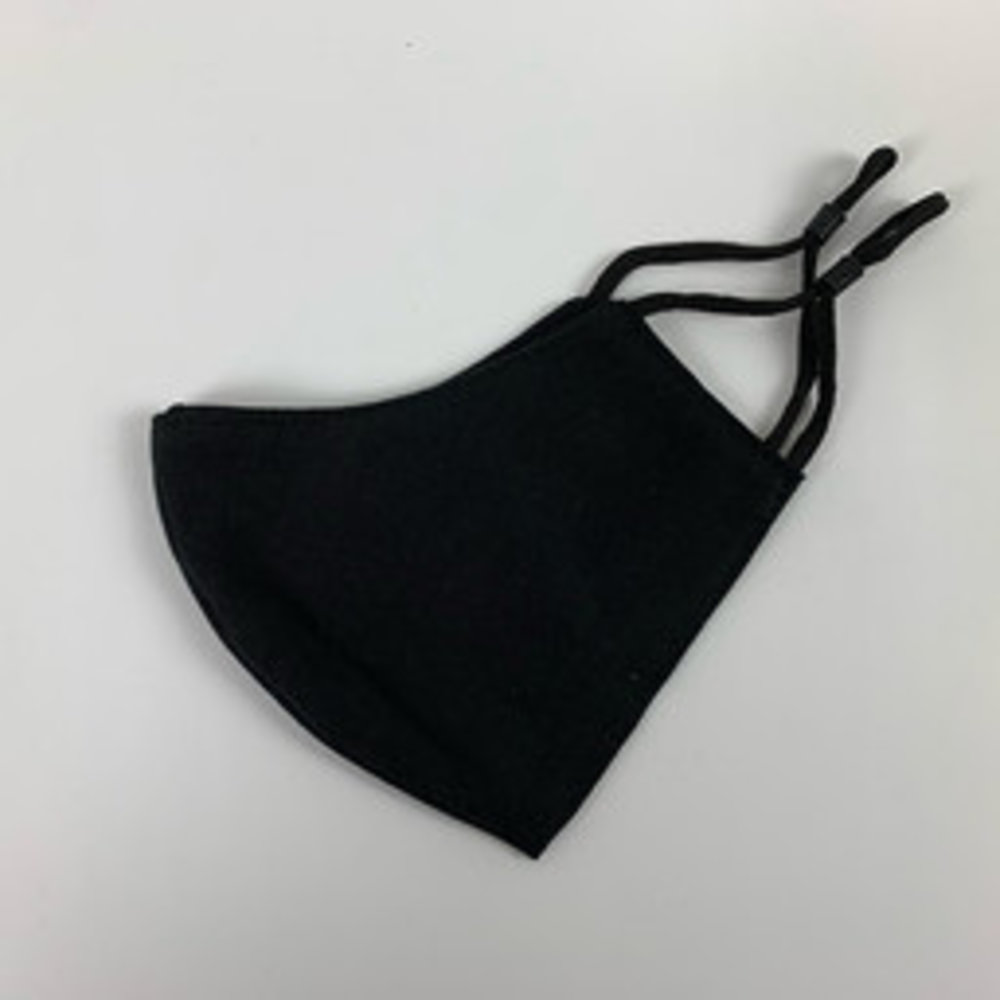 Stock  Katoenen FFP2 model Mondkapjes met Koordstopper Zwart - 120 stuks