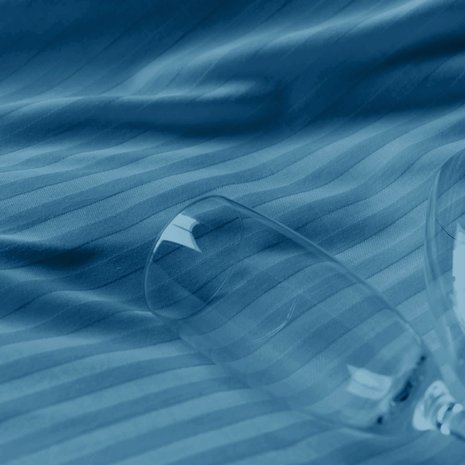 Beau Maison Cotton Satin Duvet Cover Hotel Line Blue Beau Maison Cotton Satin Duvet Cover Hotel Line Blue