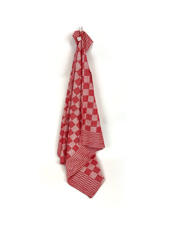 Beau Maison Kitchen towel Blocks Red