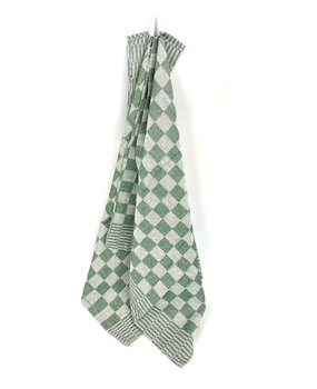 Beau Maison Kitchen Towel Checkered Green
