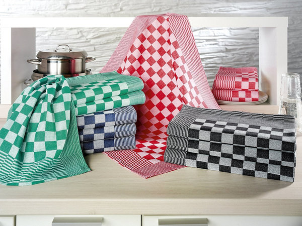 Beau Maison Tea Towel Checkered Blue