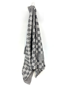 Beau Maison Kitchen Towel Checkered Black