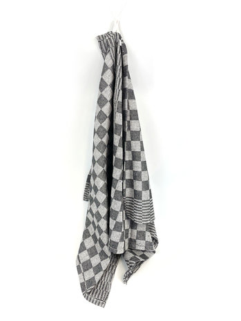Beau Maison Tea Towel Checkered Black