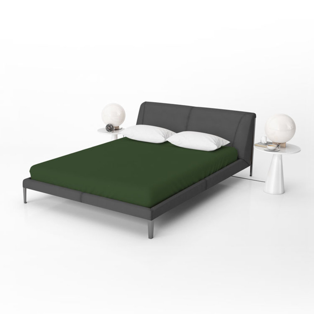 Beau Maison Jersey Fitted Sheet Jungle Green