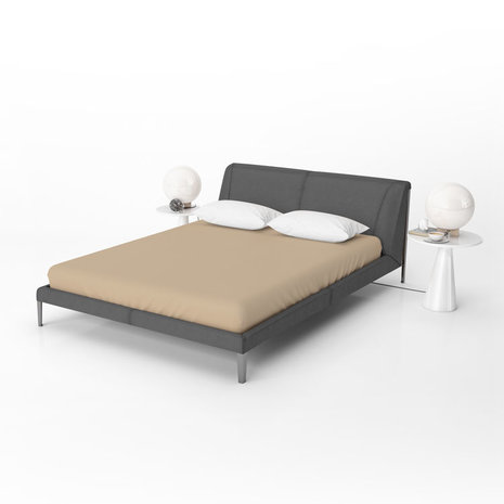 Beau Maison Jersey Hoeslaken Taupe Beau Maison Jersey Hoeslaken Taupe