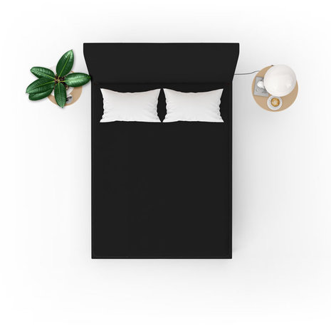 Beau Maison Jersey Fitted Sheet Black